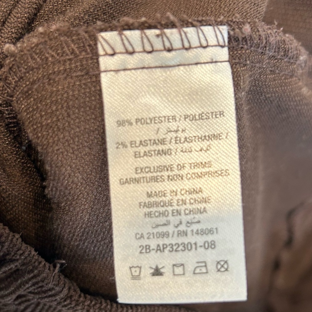 Ardene Corduroy Carpenter Joggers Pants Brown - Picture 9 of 9